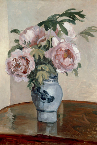 A VASE OF PEONIES