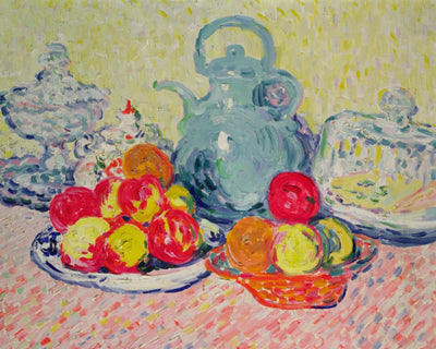COLORFUL STILL LIFE WITH TEAPOT
