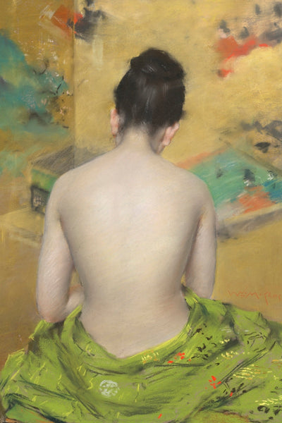 FIGURE STUDY, GOLD BACKDROP