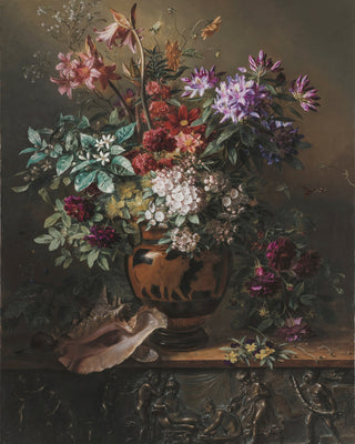 FLOWERS IN A GREEK VASE