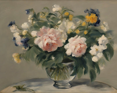 FLOWERS ON A TABLE I