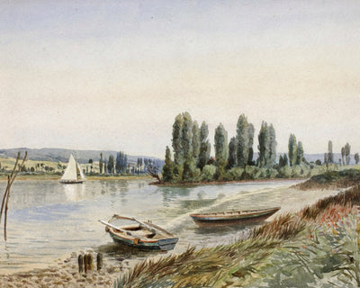 LANDSCAPE WITH SAILBOAT