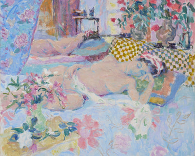 MORNING LIGHT, SLEEPING NUDE DREAMING