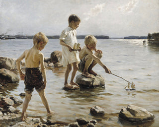 PLAYING ON THE SHORE