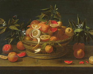 STILL LIFE OF LEMON, ORANGE, AND POMEGRANATE