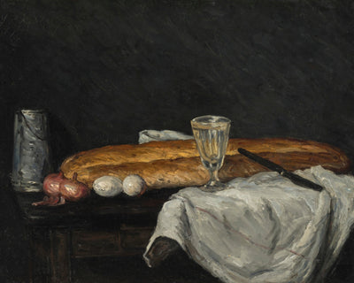 STILL LIFE WITH BREAD AND EGGS