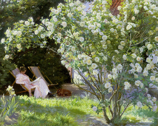 THE ARTIST'S WIFE IN THE GARDEN AT SKAGEN