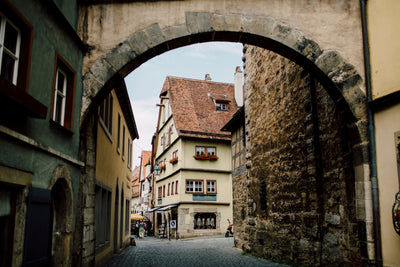 THROUGH AN ARCH IN ROTHENBURG OB DER TAUBER