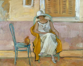 WOMAN IN A WHITE DRESS